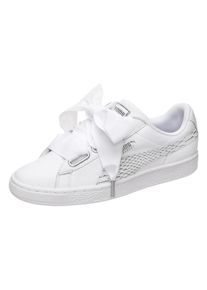 Puma, Damen Sneaker 'Basket Heart Oceanaire', Wei&szlig;