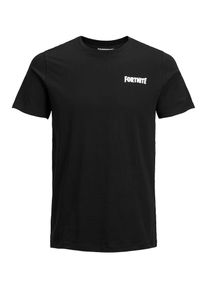 Jack & Jones JACK & JONES, Herren T-Shirt, Schwarz / Weiß