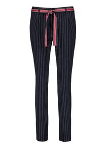 Gerry Weber, Damen Hose, Kobaltblau / Hellrot / Weiß