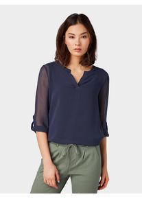 Tom Tailor, Damen Bluse, Navy
