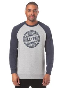 DC Shoes, Herren Circle Star Crew Sweatshirt, Blau / Grau