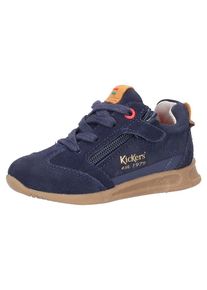 Kickers, Sneaker, Blau / Cognac