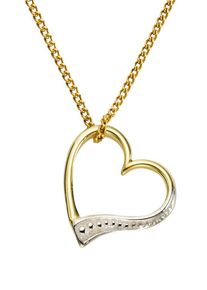 Firetti, Damen Anhänger 'Herz', Gold / Silber