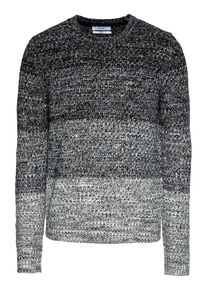 Kiomi, Herren Pullover 'Mouline Jumper Heavy Gauge', Grau / Anthrazit / Graumeliert