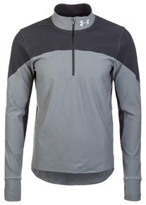 Under Armour, Herren Laufshirt 'Qualifier', Basaltgrau / Hellgrau