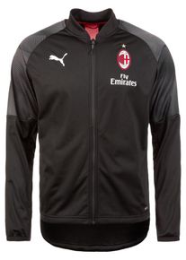 Puma, Herren Trainingsjacke 'AC Mailand Stadium', Rot / Schwarz / Weiß