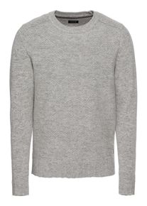 Jack & Jones JACK & JONES, Herren Pullover 'JPRROSSY KNIT CREW NECK', Hellgrau