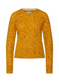 Only, Damen Pullover 'onlGIGI', Braun / Goldgelb / Orangerot