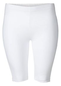 sheego Casual, Damen Radlerhose, Weiß