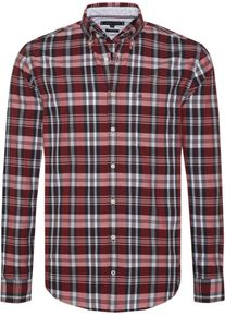Tommy Hilfiger, Herren Hemd 'OXFORD CHECK', Rot / Schwarz / Weiß