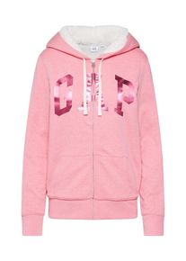 GAP, Damen Sweatjacke 'SH GAP FOIL SHERPA FZ', Rosa