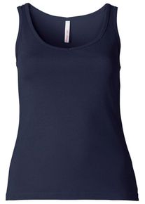 sheego Basic, Damen Trägertop, Marine