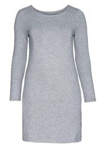 sheego Casual, Damen Basic Kleid, Grau