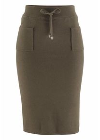 Boysen's BOYSEN'S, Damen Strickrock, Khaki