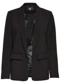 Only, Damen Einfarbiger Blazer, Schwarz