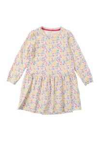name it, Mädchen Kleid 'NMFFIJANE LS', Hellgelb / Hellpink / Weiß