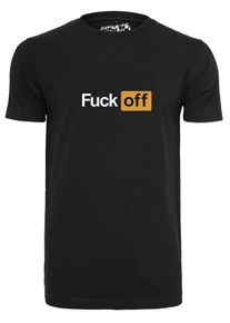 Mister Tee, Herren T-Shirt 'FUCK OFF', Schwarz