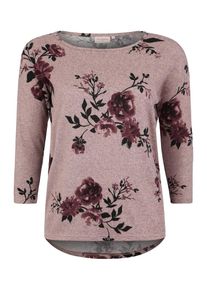 Only Carmakoma, Damen Shirt 'carALBA', Rosa / Schwarz
