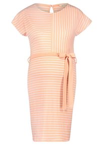Noppies, Damen Kleid 'Daantje', Apricot / Weiß