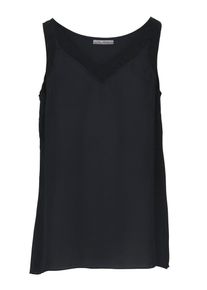 Heine, Damen Blusentop, Schwarz