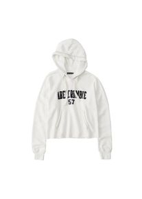 Abercrombie & Fitch Abercrombie & Fitch, Damen Sweatshirts 'LOGO CUTOFF', Schwarz / Wei&szlig;