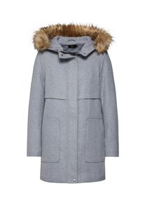 Only, Damen Wollmantel 'onlNOAH', Hellgrau