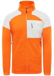 The North Face, Herren Fleecejacke 'Impendor Grid', Orange / Weiß