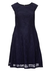 sheego Style, Damen Spitzenkleid, Marine