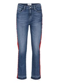 Heine, Damen Jeans, Blue Denim / Rot