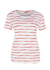 TRIANGLE, Damen Ringelshirt, Rot / Wei&szlig;
