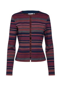 Tom Tailor, Damen Blazer 'colorful jaquard Blazer 1/1', Marine / Rot
