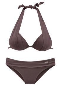 Lascana, Damen Triangel-Bikini, Braun