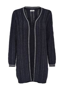 Jacqueline de Yong, Damen Strickjacke, Navy / Wei&szlig;