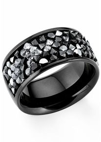 s.Oliver RED LABEL, Damen Fingerring '2018577', Grau / Schwarz