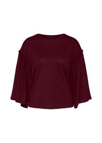 New Look, Damen Sweatshirt mit Trompetenarm, Burgunder
