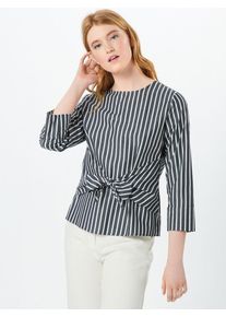 Opus, Damen Bluse 'Flux stripe', Blau / Weiß