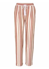 Heine, Damen Schlupfhose, Beige / Sand / Weiß