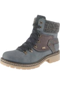 Rieker, Damen Winterstiefeletten, Taubenblau / Taupe