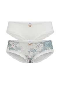Skiny, Damen 'Sweet Cotton Mix' Panty, Mischfarben / Wei&szlig;