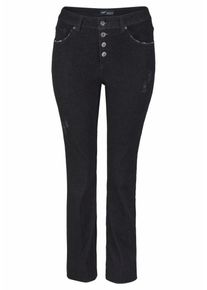 Arizona, Damen Bootcut-Jeans, Schwarz