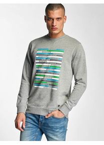 Just Rhyse, Herren Pullover Avila Beach mit farbenfrohem Print, Grau