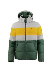 Tommy Jeans, Herren Steppjacke, Gelb / Hellgrau / Grasgr&uuml;n