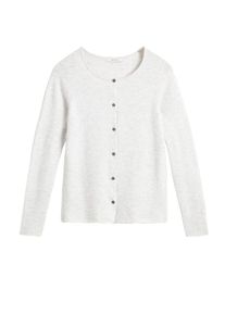 Sandwich, Damen Strickjacke, Wollwei&szlig;