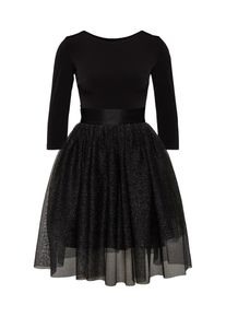 Swing, Damen Cocktailkleid, Schwarz / Silber