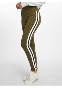 Just Rhyse, Damen Leggings 'Villamontes', Oliv / Schwarz / Weiß