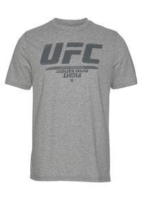 Reebok, Herren T-Shirt 'Ufc Fg Logo Tee', Basaltgrau / Graumeliert