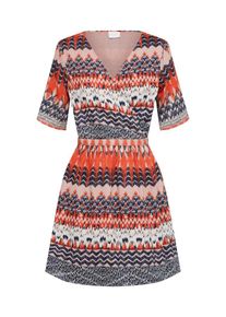 Vila, Damen Kleid 'VISANDRO', Orange / Schwarz