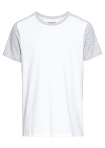 Review, Herren T-Shirt, Grau / Weiß