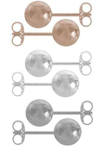 Firetti, Damen Ohrstecker-Set (Set, 6 tlg.), Rosegold / Silber