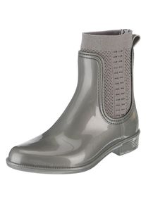 Tommy Hilfiger, Damen Stiefelette 'RAIN BOOT', Silbergrau